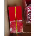 red color stretch strap band use metal dispenser box